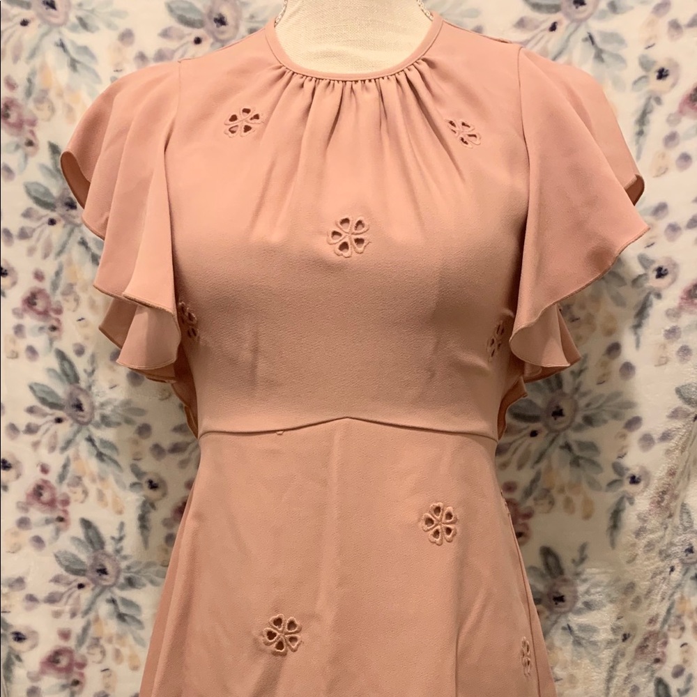 Kate Spade Cutout Crepe Dress